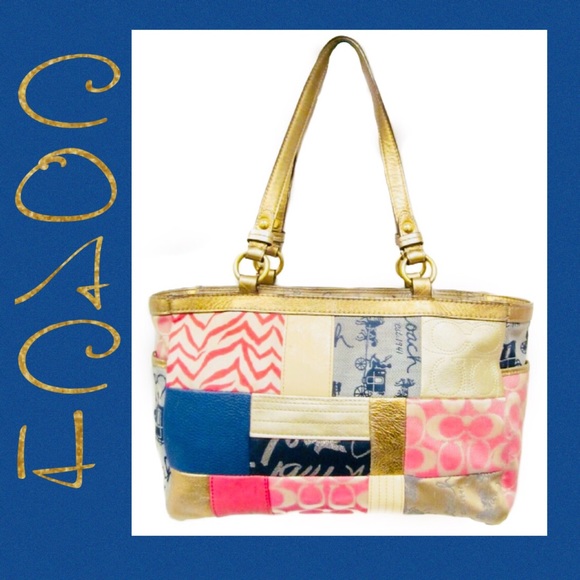 Coach Multicolor Patchwork Shoulder BagAuthentic